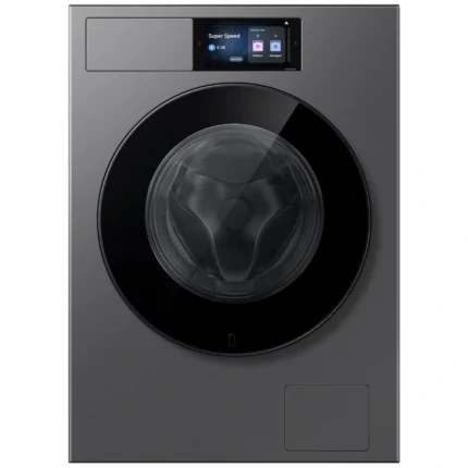 Стиральная машина Samsung WF90H11C4SLD серого цвета с фронтальной загрузкой 9 кг